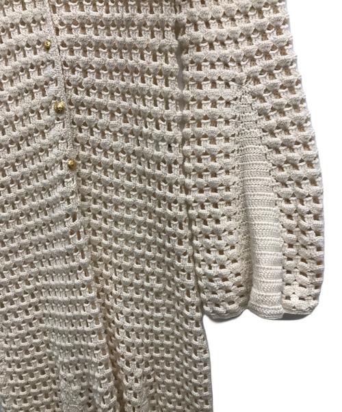 WALES BONNER（ウェールズボナー）WALES BONNER (ウェールズボナー) LOTUS CROCHET DRESS ベージュ サイズ:Mの古着・服飾アイテム