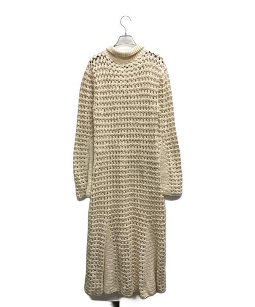 WALES BONNER（ウェールズボナー）WALES BONNER (ウェールズボナー) LOTUS CROCHET DRESS ベージュ サイズ:Mの古着・服飾アイテム