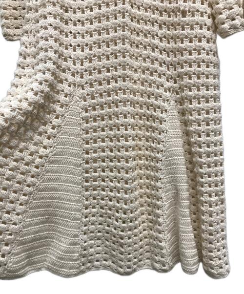 WALES BONNER（ウェールズボナー）WALES BONNER (ウェールズボナー) LOTUS CROCHET DRESS ベージュ サイズ:Mの古着・服飾アイテム