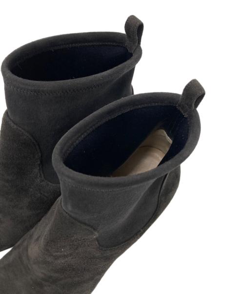 Gianvito Rossi（ジャンヴィト ロッシ）Gianvito Rossi (ジャンヴィト・ロッシ) スウェードブーツ チャコールグレー サイズ:38の古着・服飾アイテム
