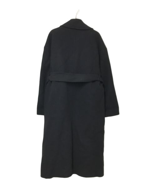 N.O.R.C（ノーク）N.O.R.C (ノーク) ウールリバービックカラーコート ブラック サイズ:1の古着・服飾アイテム