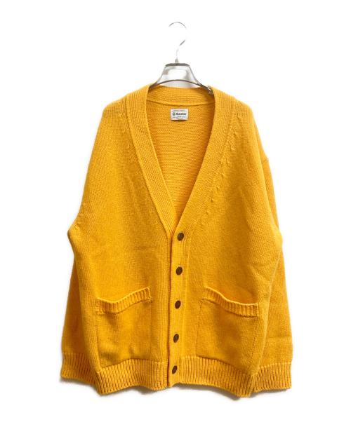 Yonetomi（ヨネトミ）Yonetomi (ヨネトミ) ソフトラムウールニットカーディガン オレンジ サイズ:3の古着・服飾アイテム