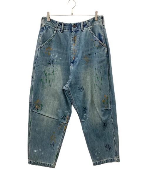 Liberaiders（リベレイダース）Liberaiders (リベレイダース) DENIM PAINTER SARROUEL PANTS ライトブルー サイズ:Lの古着・服飾アイテム