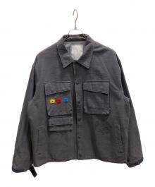 Liberaiders（リベレイダース）の古着「GARMENT DYED MILITARY JACKET」｜ブラック