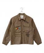 Liberaidersリベレイダース）の古着「GARMENT DYED MILITARY JACKET」｜ベージュ