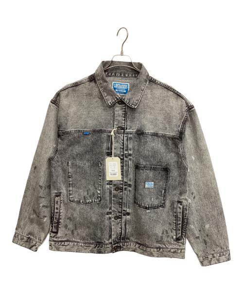 Liberaiders（リベレイダース）Liberaiders (リベレイダース) BLEACHED DENIM JACKET グレー サイズ:XLの古着・服飾アイテム