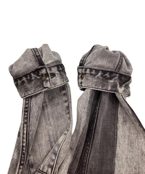 Liberaiders（リベレイダース）Liberaiders (リベレイダース) BLEACHED DENIM JACKET グレー サイズ:XLの古着・服飾アイテム