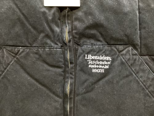 Liberaiders（リベレイダース）Liberaiders (リベレイダース) WORK QUILTED VEST ブラック サイズ:XLの古着・服飾アイテム