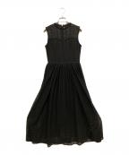 anuansアニュアンス）の古着「デコルテシアーレースワンピース」｜ブラック