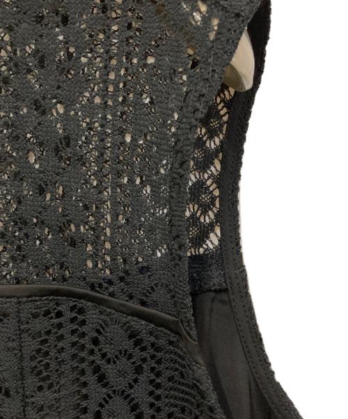 anuans（アニュアンス）anuans (アニュアンス) デコルテシアーレースワンピース ブラック サイズ:SIZE Sの古着・服飾アイテム