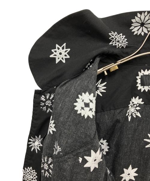 BLACK COMME des GARCONS（ブラックコムデギャルソン）BLACK COMME des GARCONS (ブラックコムデギャルソン) グラフィック ラッフルシャツ ブラック サイズ:XSの古着・服飾アイテム