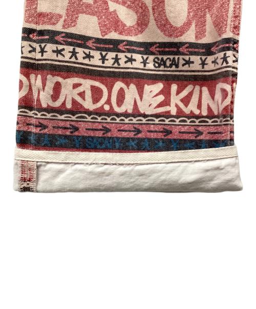 sacai（サカイ）sacai (サカイ) Eric Haze Denim Pant ピンク サイズ:2の古着・服飾アイテム