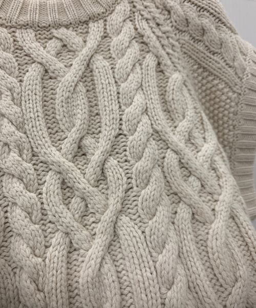 BLAMINK（ブラミンク）BLAMINK (ブラミンク) カシミヤハンドケーブルベスト ベージュ サイズ:38の古着・服飾アイテム