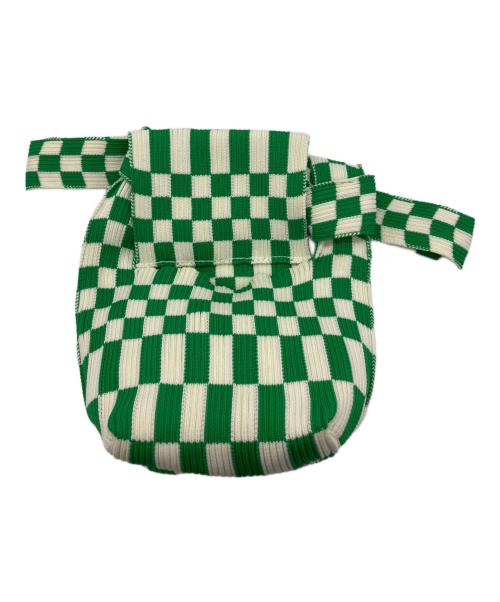 LASTFRAME（ラストフレーム）LASTFRAME (ラストフレーム) ICHIMATSU OBI BAG グリーン×ホワイトの古着・服飾アイテム