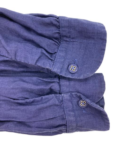 SCYE（サイ）SCYE (サイ) 高密度長袖タックシャツ ネイビー サイズ:38の古着・服飾アイテム