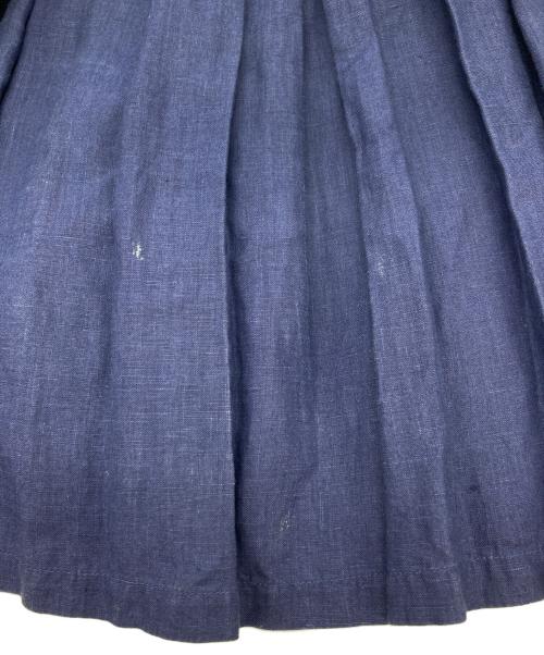 SCYE（サイ）SCYE (サイ) 高密度長袖タックシャツ ネイビー サイズ:38の古着・服飾アイテム