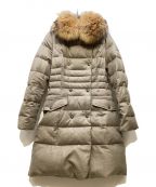 HETREGOエトレゴ）の古着「ダウンコート」｜グレージュ