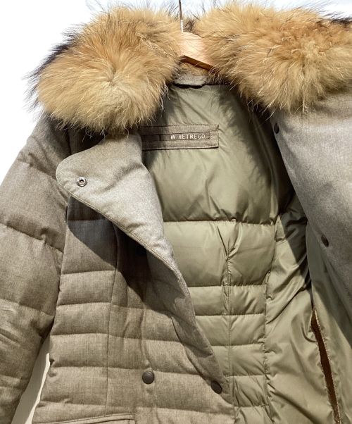 HETREGO（エトレゴ）HETREGO (エトレゴ) ダウンコート グレージュ サイズ:38の古着・服飾アイテム