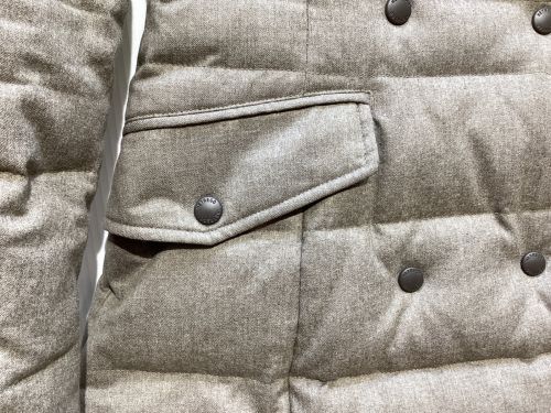 HETREGO（エトレゴ）HETREGO (エトレゴ) ダウンコート グレージュ サイズ:38の古着・服飾アイテム