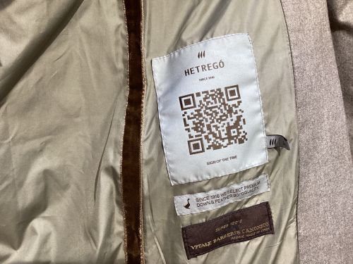 HETREGO（エトレゴ）HETREGO (エトレゴ) ダウンコート グレージュ サイズ:38の古着・服飾アイテム