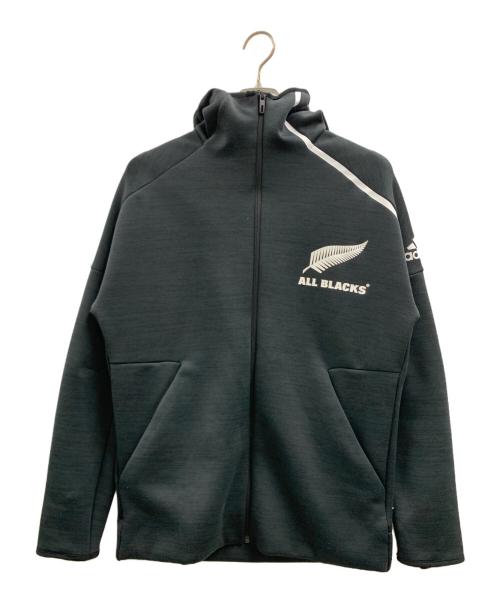adidas（アディダス）adidas (アディダス) ALL BLACKS (オールブラックス) adidas　ALL BLACKS　Z.N.E アンセムジャケット ブラック サイズ:Lの古着・服飾アイテム