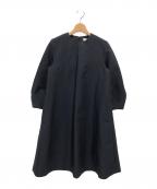 BALLSEYボールジィ）の古着「ハイカウントダブルクロス Aラインワンピース」｜ネイビー