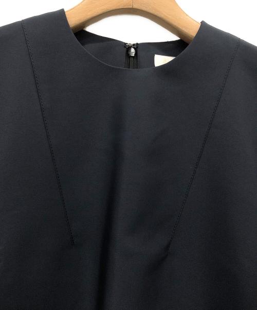 BALLSEY（ボールジィ）BALLSEY (ボールジィ) ハイカウントダブルクロス Aラインワンピース ネイビー サイズ:36 未使用品の古着・服飾アイテム