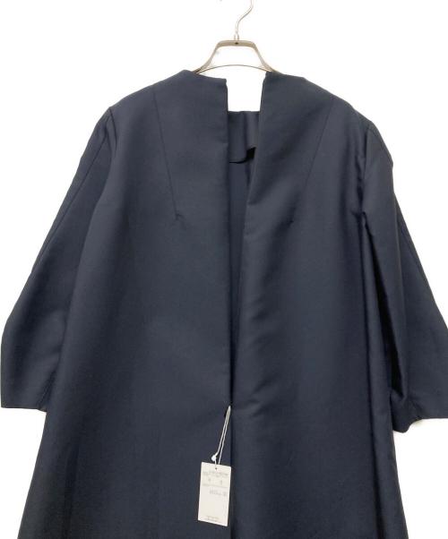 BALLSEY（ボールジィ）BALLSEY (ボールジィ) ハイカウントダブルクロス Aラインワンピース ネイビー サイズ:36 未使用品の古着・服飾アイテム