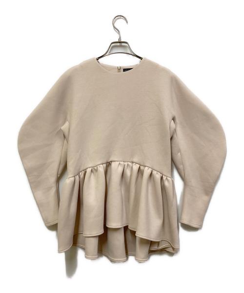 TSURU by MARIKO OIKAWA（ツルバイマリコオイカワ）Tsuru by Mariko Oikawa (ツルバイマリコオイカワ) Kirill/ペプラムトップス ベージュ サイズ:SIZE Freeの古着・服飾アイテム