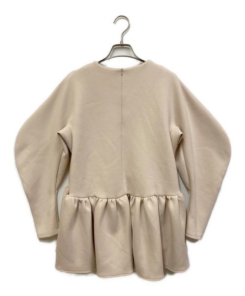 TSURU by MARIKO OIKAWA（ツルバイマリコオイカワ）Tsuru by Mariko Oikawa (ツルバイマリコオイカワ) Kirill/ペプラムトップス ベージュ サイズ:SIZE Freeの古着・服飾アイテム