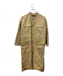 DRAWER（ドゥロワー）の古着「コットンリネンワンピース」｜ベージュ