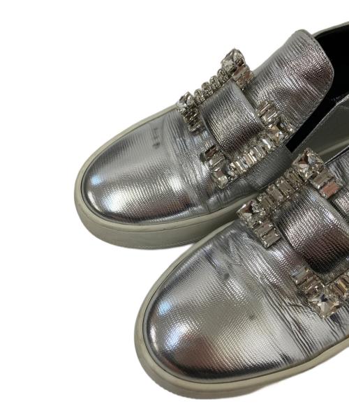 sergio rossi（セルジオロッシ）sergio rossi (セルジオロッシ) スリッポン シルバー サイズ:37の古着・服飾アイテム