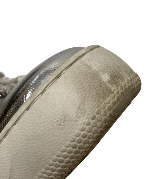 sergio rossi（セルジオロッシ）sergio rossi (セルジオロッシ) スリッポン シルバー サイズ:37の古着・服飾アイテム