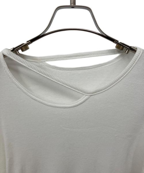 LIMI feu（リミフゥ）LIMI feu (リミフゥ) C RIB STITCH ARM SLIT T ホワイト サイズ:2の古着・服飾アイテム
