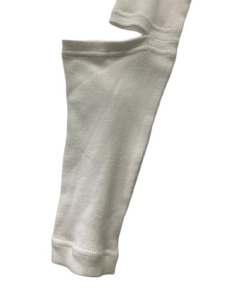 LIMI feu（リミフゥ）LIMI feu (リミフゥ) C RIB STITCH ARM SLIT T ホワイト サイズ:2の古着・服飾アイテム