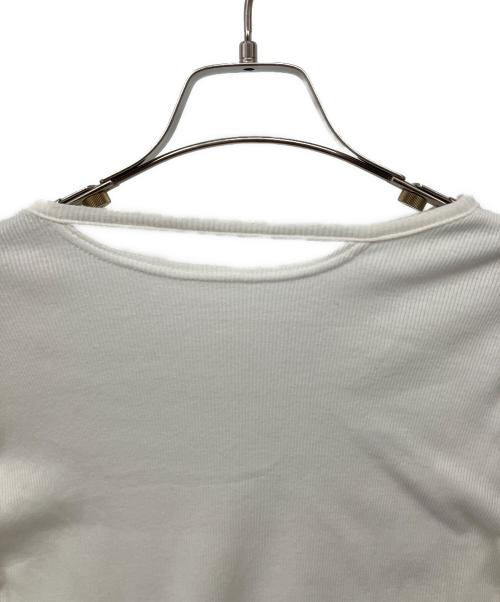 LIMI feu（リミフゥ）LIMI feu (リミフゥ) C RIB STITCH ARM SLIT T ホワイト サイズ:2の古着・服飾アイテム