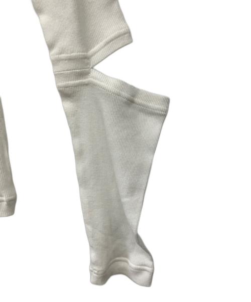 LIMI feu（リミフゥ）LIMI feu (リミフゥ) C RIB STITCH ARM SLIT T ホワイト サイズ:2の古着・服飾アイテム