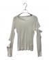 LIMI feu（リミフゥ）の古着「C RIB STITCH ARM SLIT T」｜ホワイト