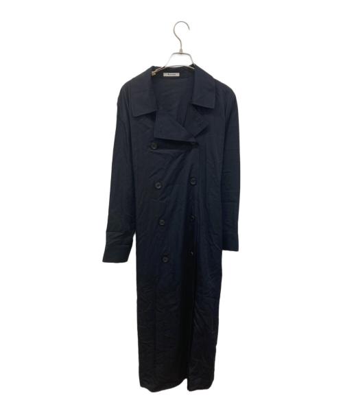 Aquascutum（アクアスキュータム）Aquascutum (アクアスキュータム) ソフトトレンチドレス ブラック サイズ:FREEの古着・服飾アイテム