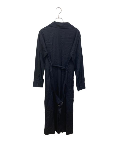 Aquascutum（アクアスキュータム）Aquascutum (アクアスキュータム) ソフトトレンチドレス ブラック サイズ:FREEの古着・服飾アイテム