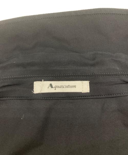 Aquascutum（アクアスキュータム）Aquascutum (アクアスキュータム) ソフトトレンチドレス ブラック サイズ:FREEの古着・服飾アイテム