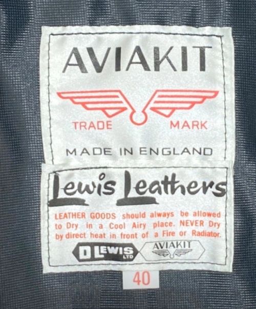 Lewis Leathers（ルイスレザース）Lewis Leathers (ルイスレザース) CYCLONE TIGHT FIT ブラック サイズ:40の古着・服飾アイテム