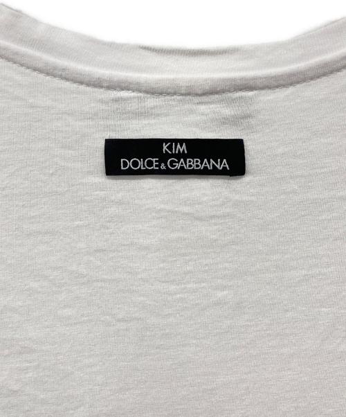 DOLCE & GABBANA（ドルチェ＆ガッバーナ）DOLCE & GABBANA (ドルチェ＆ガッバーナ) Kim Kardashian Tee / キム カーダシアン Tee ホワイト サイズ:Lの古着・服飾アイテム
