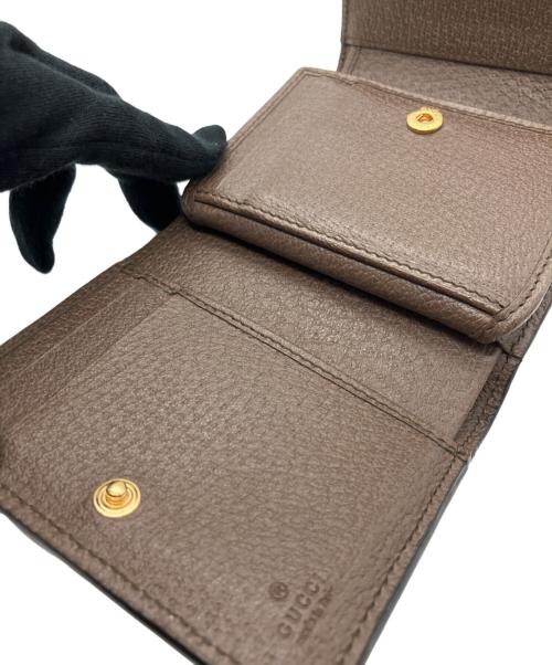 GUCCI（グッチ）GUCCI (グッチ) GGスプリーム 3つ折り財布 ベージュの古着・服飾アイテム