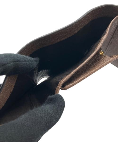 GUCCI（グッチ）GUCCI (グッチ) GGスプリーム 3つ折り財布 ベージュの古着・服飾アイテム