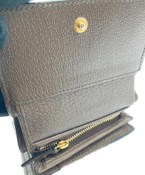 GUCCI（グッチ）GUCCI (グッチ) GGスプリーム 3つ折り財布 ベージュの古着・服飾アイテム