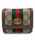 GUCCI（グッチ）の古着「GGスプリーム 3つ折り財布」｜ベージュ