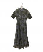 FRAY IDフレイ アイディー）の古着「コードエンブロイダリードレス」｜グレー