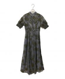 FRAY ID（フレイ アイディー）の古着「コードエンブロイダリードレス」｜グレー