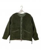 TAIONタイオン）の古着「ミリタリーリバーシブルクルーネックダウンジャケット」｜グリーン